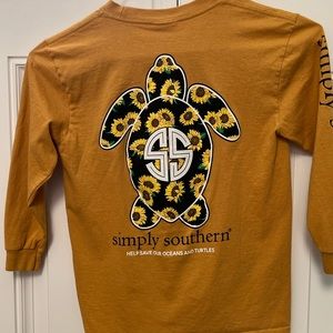 Simply Southern girls youth small long sleeve